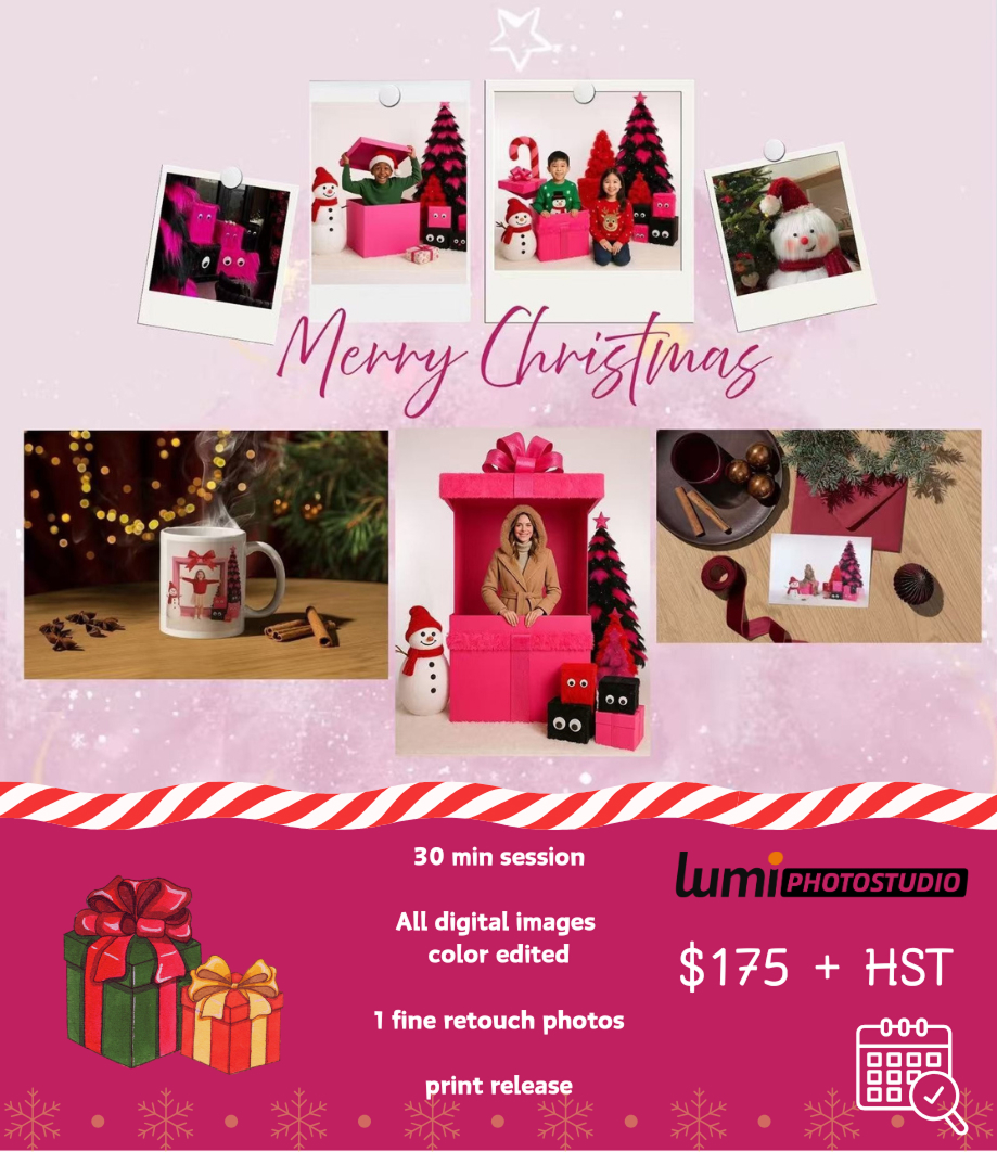 Christmas Mini Photo Sessions in Halifax | Lumi Photo Studio